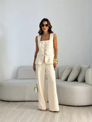 Conjunto Isabel Colete e Calça