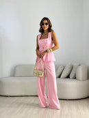 Conjunto Isabel Colete e Calça