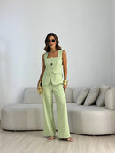 Conjunto Isabel Colete e Calça